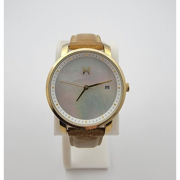 MVMT Accessories Ladies Mvmt F5 Gold Tone Stainless Steel Mop Calendar Quartz Watch New